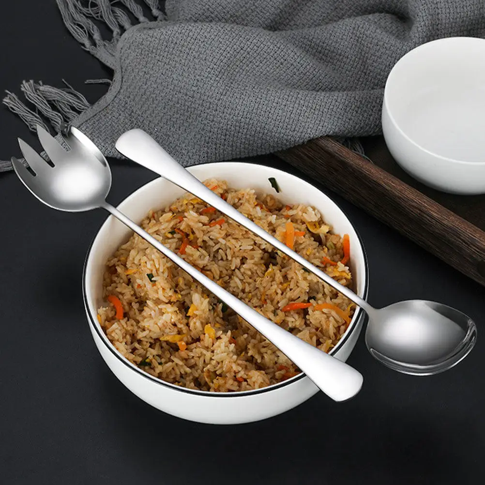 3Pcs Stainless Steel Tableware Handle Spork Colander Spoon Multi Functional Cooking Utensils for Outdoor Indoor Dining
3Pcs Stainless Steel Tableware Handle Spork Colander Spoon Multi Functional Cooking Utensils for Outdoor Indoor Dining
