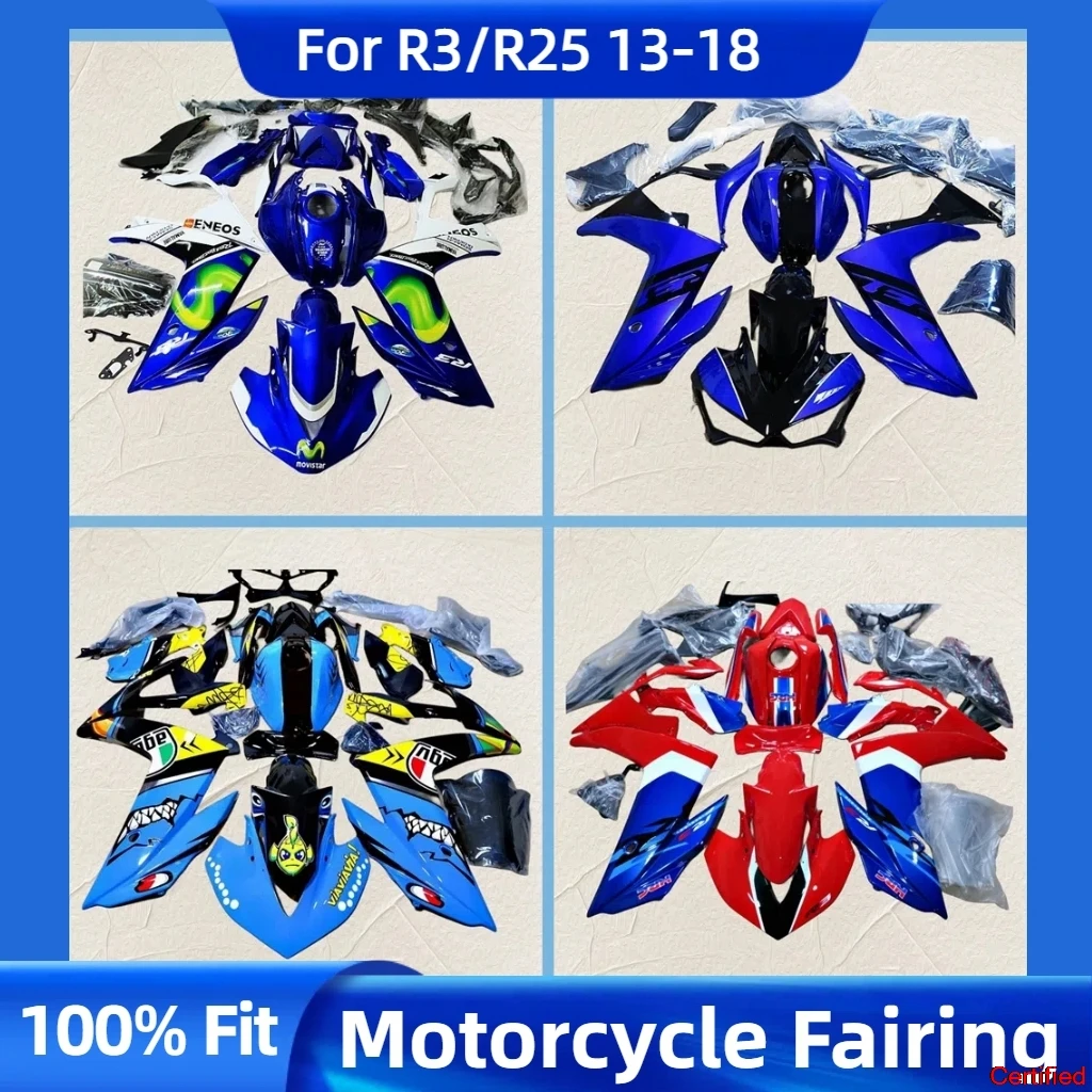 New YZFR3 R25 13 14 15 16 17 18 Fairing Set for YAMAHA YZF R3 2013 2014 2015 2016 2017 2018 Motorcycle Parts Fairings Kit
New YZFR3 R25 13 14 15 16 17 18 Fairing Set for YAMAHA YZF R3 2013 2014 2015 2016 2017 2018 Motorcycle Parts Fairings Kit