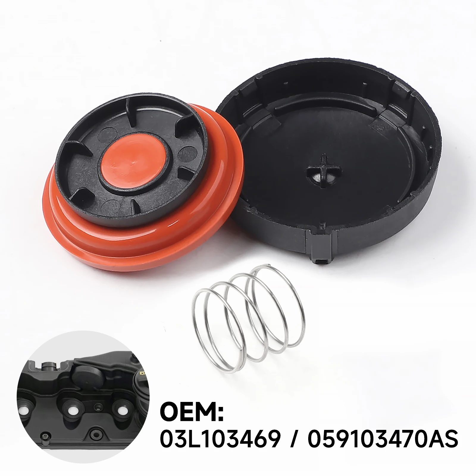 For VW Golf Audi A4 A6 Q5 VAG Skoda 1.6 2.0 3.0TDI Cylinder Head PCV Valve Cover With Membrane Repair Kit 03L103469F 03L103469R 
For VW Golf Audi A4 A6 Q5 VAG Skoda 1.6 2.0 3.0TDI Cylinder Head PCV Valve Cover With Membrane Repair Kit 03L103469F 03L103469R