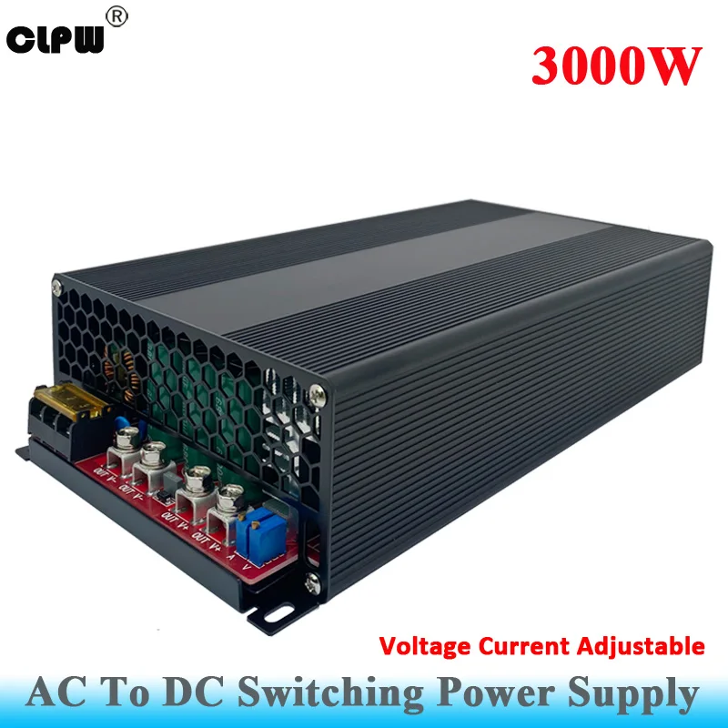 CLPW 3000W High Power Adjustable Switching Power Supply 0-24V 28V 36V 107a 83a AC To DC Converter SMPS 3000W
CLPW 3000W High Power Adjustable Switching Power Supply 0-24V 28V 36V 107a 83a AC To DC Converter SMPS 3000W