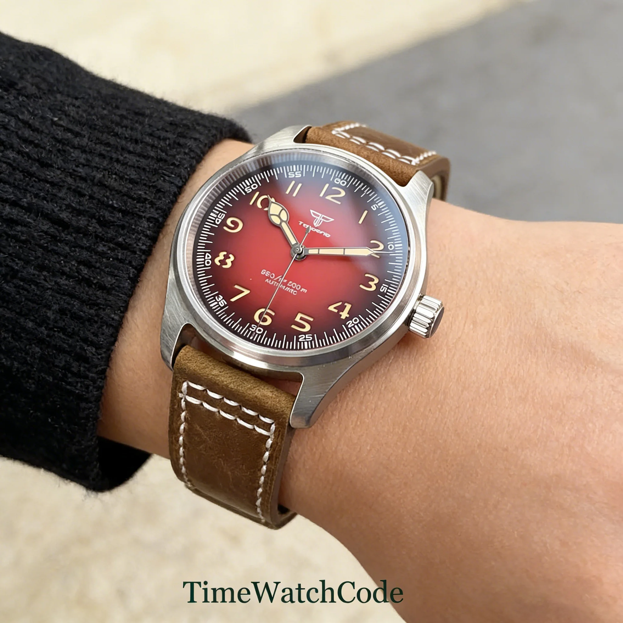 Tandorio Pilot Automatic Watch for Men Sapphire Crystal Sandwich Dial 39mm 20BAR Waterproof MIYOTA8215 PT5000 Movement Luminous
Tandorio Pilot Automatic Watch for Men Sapphire Crystal Sandwich Dial 39mm 20BAR Waterproof MIYOTA8215 PT5000 Movement Luminous