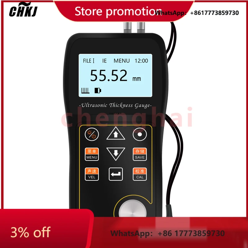 CHKJ-2025NEWUT200 Ultrasonic Thickness Gauge Non-destructive Through-coating Thickness Meter Portable Intelligent Ultrasonic Thi
CHKJ-2025NEWUT200 Ultrasonic Thickness Gauge Non-destructive Through-coating Thickness Meter Portable Intelligent Ultrasonic Thi