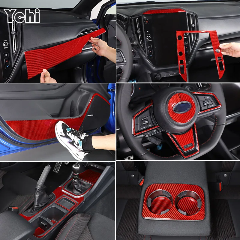 For Subaru WRX 2021-2023 Red Soft Carbon Fiber Car Center Control Panel Door Decoration Sticker Car Accessories
For Subaru WRX 2021-2023 Red Soft Carbon Fiber Car Center Control Panel Door Decoration Sticker Car Accessories