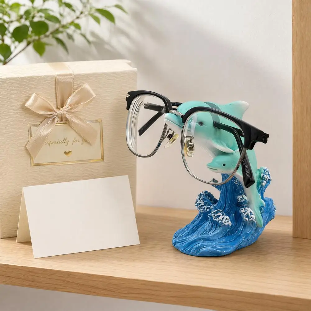 Dolphin Eyeglasses Holder, Stable Eyeglass Support Coastal Style Waterproof Resin Desktop Figurine Ornament Office Gift
Dolphin Eyeglasses Holder, Stable Eyeglass Support Coastal Style Waterproof Resin Desktop Figurine Ornament Office Gift