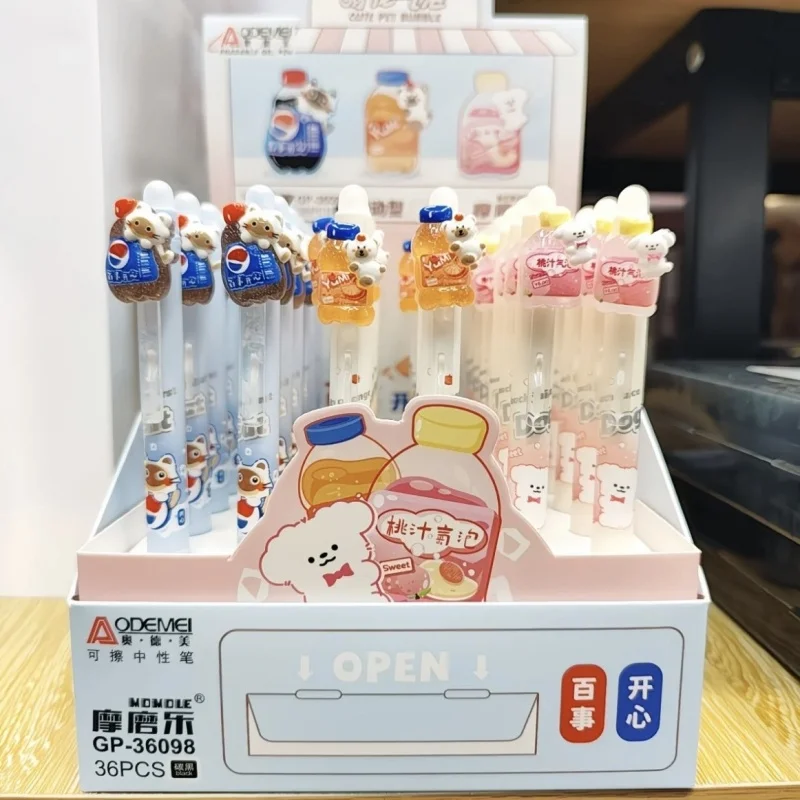 36pcs/lot Creative Drink Animal Press Gel Pen Cute Cat Bear Dog 0.5mm Neutral Pen School writing Supplies Promotional Gift
36pcs/lot Creative Drink Animal Press Gel Pen Cute Cat Bear Dog 0.5mm Neutral Pen School writing Supplies Promotional Gift
