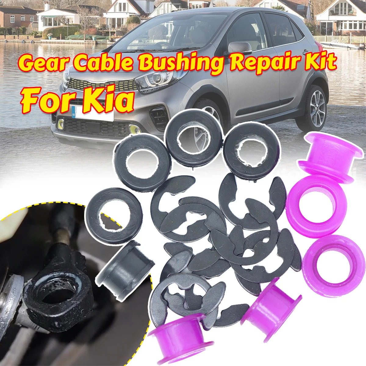 Auto Shift Cable Linkage Control Bushing Gear Shifter Lever Selector End Rod Connect For Kia K900 Niro Optima K5 Rio Replacement
Auto Shift Cable Linkage Control Bushing Gear Shifter Lever Selector End Rod Connect For Kia K900 Niro Optima K5 Rio Replacement