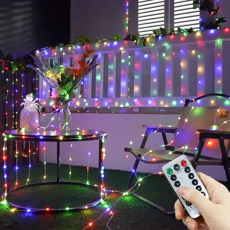 USB занавески гирлянды светодиодные светильники праздник свадьба 8 режимов вечерние садовые гирлянды гостиная рождественские украшения для дома 
USB занавески гирлянды светодиодные светильники праздник свадьба 8 режимов вечерние садовые гирлянды гостиная рождественские украшения для дома