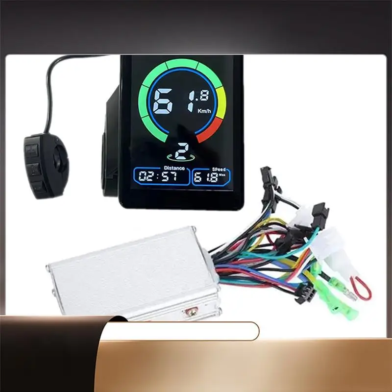 Brushless Controller 350W Waterproof Colour NC-81F LCD Display Electric Bicycle Scooter For E-Bike Bicycle Scooter-X64A
Brushless Controller 350W Waterproof Colour NC-81F LCD Display Electric Bicycle Scooter For E-Bike Bicycle Scooter-X64A