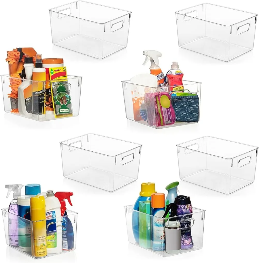 ClearSpace Plastic Storage Bins–Perfect Kitchen Organization or Pantry Storage–Fridge Organizer, Pantry Organization and Storage
ClearSpace Plastic Storage Bins–Perfect Kitchen Organization or Pantry Storage–Fridge Organizer, Pantry Organization and Storage