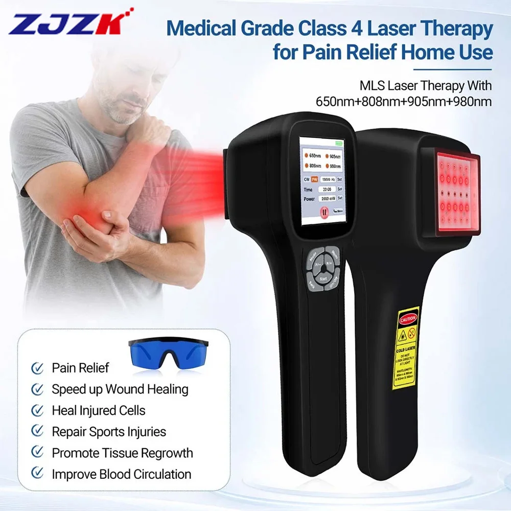 ZJZK High Power Laser Physiotherapy Instrument 980nm 905nm 650nm 808nm Red Near Infrared Light Therapy for Pain Osteoarthritis
ZJZK High Power Laser Physiotherapy Instrument 980nm 905nm 650nm 808nm Red Near Infrared Light Therapy for Pain Osteoarthritis