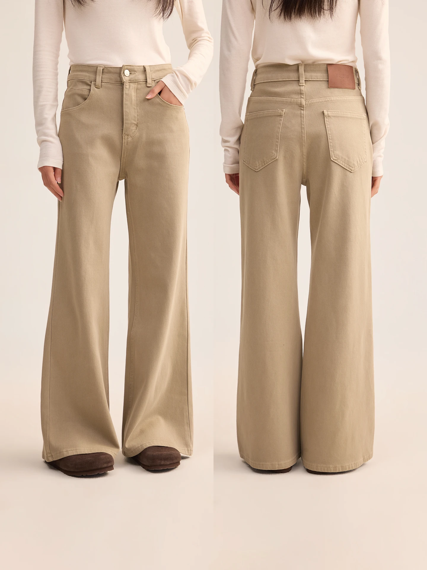 Fuxu Thickened Four-Sided Elastic High Waist Slimming Khaki Straight Leg Wide Leg Jeans Soft Cotton Casual High Waist Jeans
Fuxu Thickened Four-Sided Elastic High Waist Slimming Khaki Straight Leg Wide Leg Jeans Soft Cotton Casual High Waist Jeans
