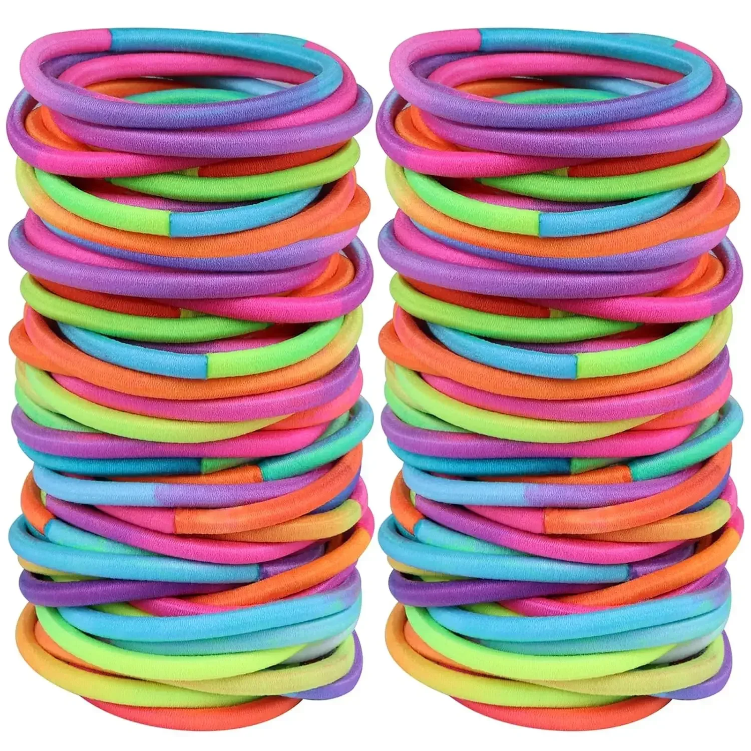 120 Pcs No Damage Elastics Hair Ties, Assorted Hair Bands Perfect for Medium to Thick Hair, Multicolor Pony tails Holders
120 Pcs No Damage Elastics Hair Ties, Assorted Hair Bands Perfect for Medium to Thick Hair, Multicolor Pony tails Holders