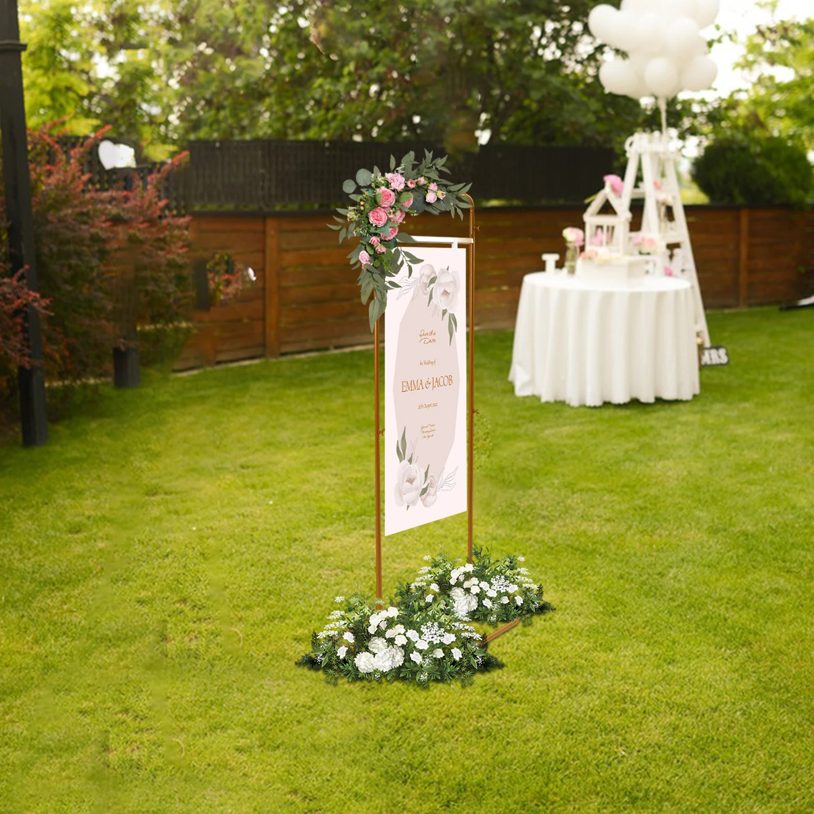 Золотая металлическая подставка для свадебных вывесок длиной 4,9 фута, размер 60 × 45 × 150 см, нагрузка 13,23 фунта — винты-бабочки для свадьбы/остановки
Золотая металлическая подставка для свадебных вывесок длиной 4,9 фута, размер 60 × 45 × 150 см, нагрузка 13,23 фунта — винты-бабочки для свадьбы/остановки