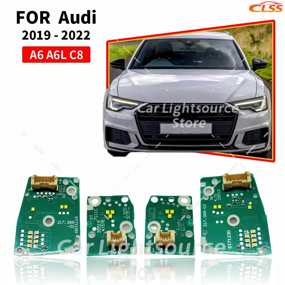 White DRL Boards For Audi A6 C8 2019-2022 Full LED Headlight Daytime Running Light Turn Signal Module Angel Eye Daylights
White DRL Boards For Audi A6 C8 2019-2022 Full LED Headlight Daytime Running Light Turn Signal Module Angel Eye Daylights
