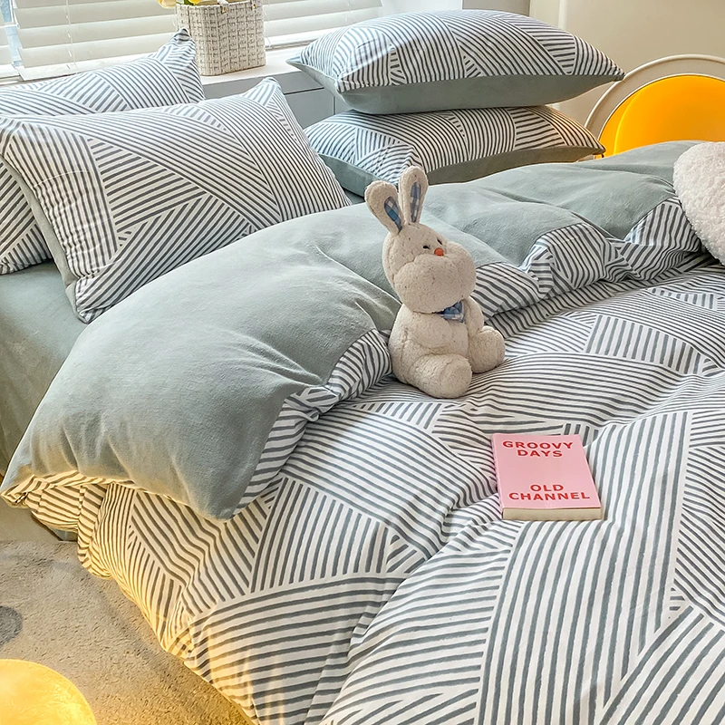 A/B боковой бархатный пододеяльник для дома, зимнее тепло, толстый комплект постельного белья, двойной пододеяльник, пододеяльник Twin Queen King 
A/B боковой бархатный пододеяльник для дома, зимнее тепло, толстый комплект постельного белья, двойной пододеяльник, пододеяльник Twin Queen King