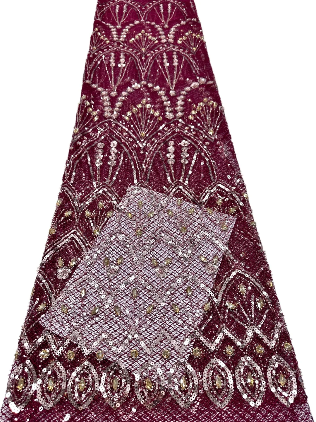 African Sequins Lace Fabrics Fashion Nigerian Embroidery Beaded Tulle Lace Fabric High Quality For Sewing Cloth Party Dress
African Sequins Lace Fabrics Fashion Nigerian Embroidery Beaded Tulle Lace Fabric High Quality For Sewing Cloth Party Dress
