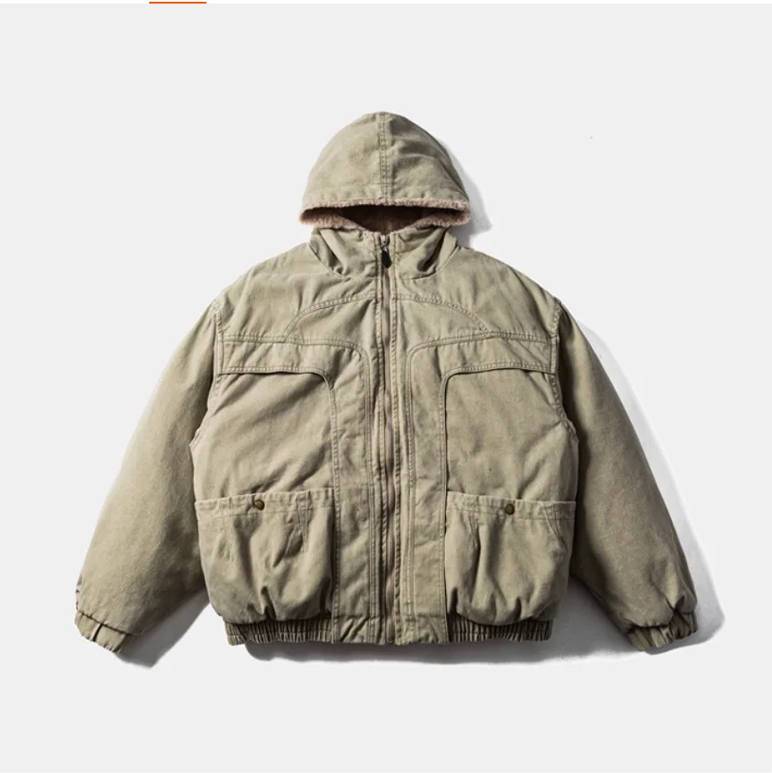 Winter Japanese retro stand collar loose casual cotton jacket for men
Winter Japanese retro stand collar loose casual cotton jacket for men