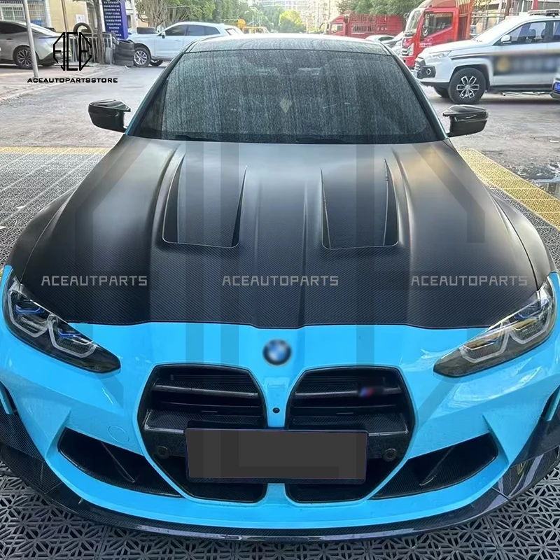 Dry Carbon Fiber Hood For BMW 2021+ M3 G80 M4 G82 IND Style Body Kit Front Engine Bonnet Cover Hood Body Kit 
Dry Carbon Fiber Hood For BMW 2021+ M3 G80 M4 G82 IND Style Body Kit Front Engine Bonnet Cover Hood Body Kit