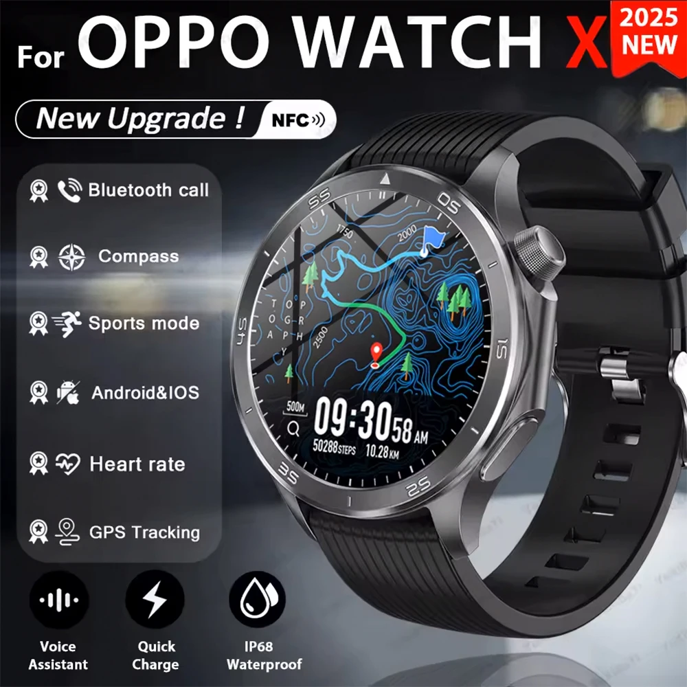 2025 для OPPO Watch X Смарт-часы для мужчин GPS трек Компас AMOLED HD Экран Bluetooth Вызов Сердечный ритм IP68 Водонепроницаемые SmartWatch
2025 для OPPO Watch X Смарт-часы для мужчин GPS трек Компас AMOLED HD Экран Bluetooth Вызов Сердечный ритм IP68 Водонепроницаемые SmartWatch