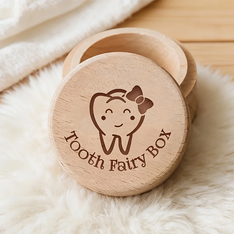 Wooden Baby Tooth Storage Box Hairpin Pattern Teeth Collection Box for Children Newborn Gift Idea with Toothed Bow Design
Wooden Baby Tooth Storage Box Hairpin Pattern Teeth Collection Box for Children Newborn Gift Idea with Toothed Bow Design