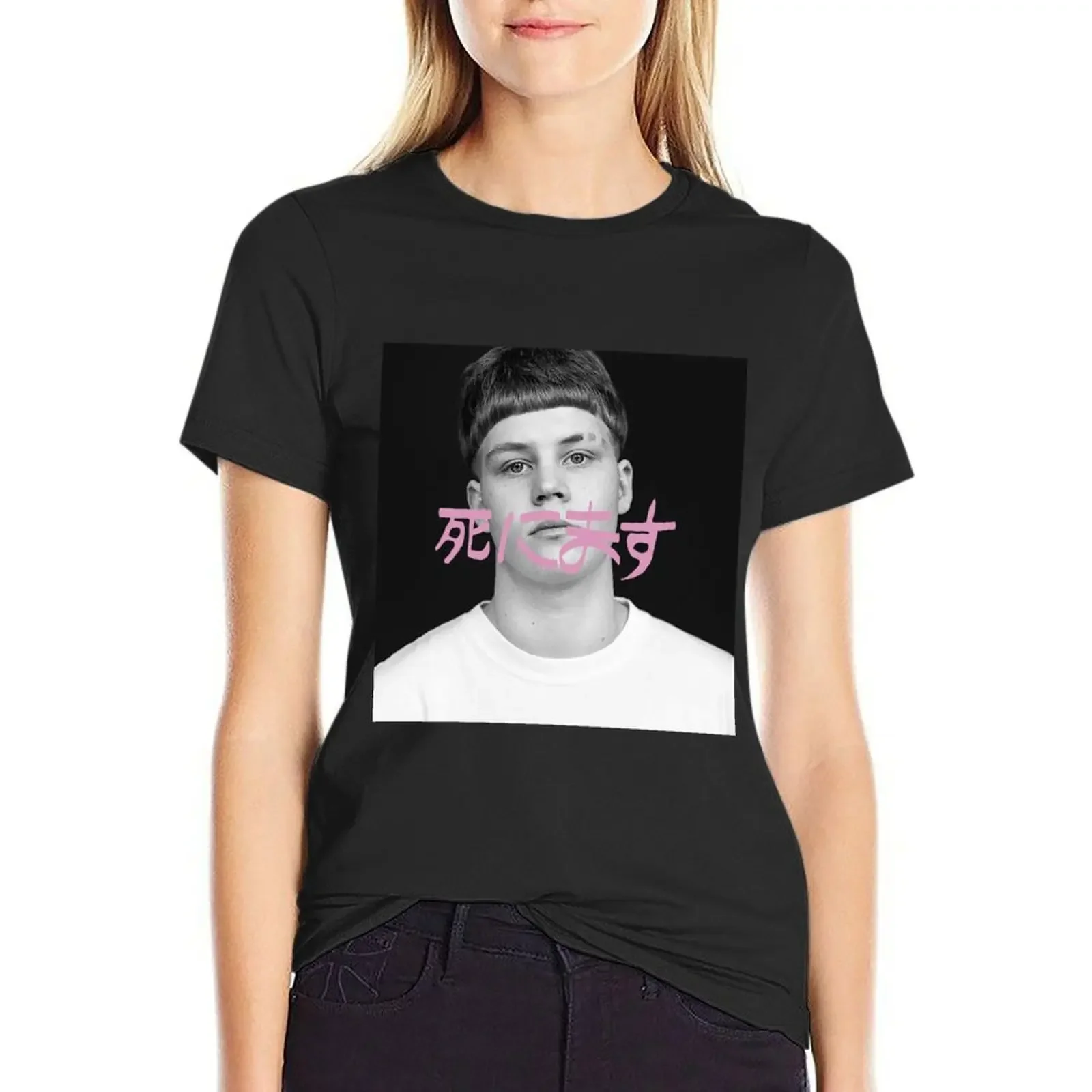 Yung Lean sad handwritten japanese T-Shirt quick-drying summer clothes sweat workout t shirts for Women
Yung Lean sad handwritten japanese T-Shirt quick-drying summer clothes sweat workout t shirts for Women