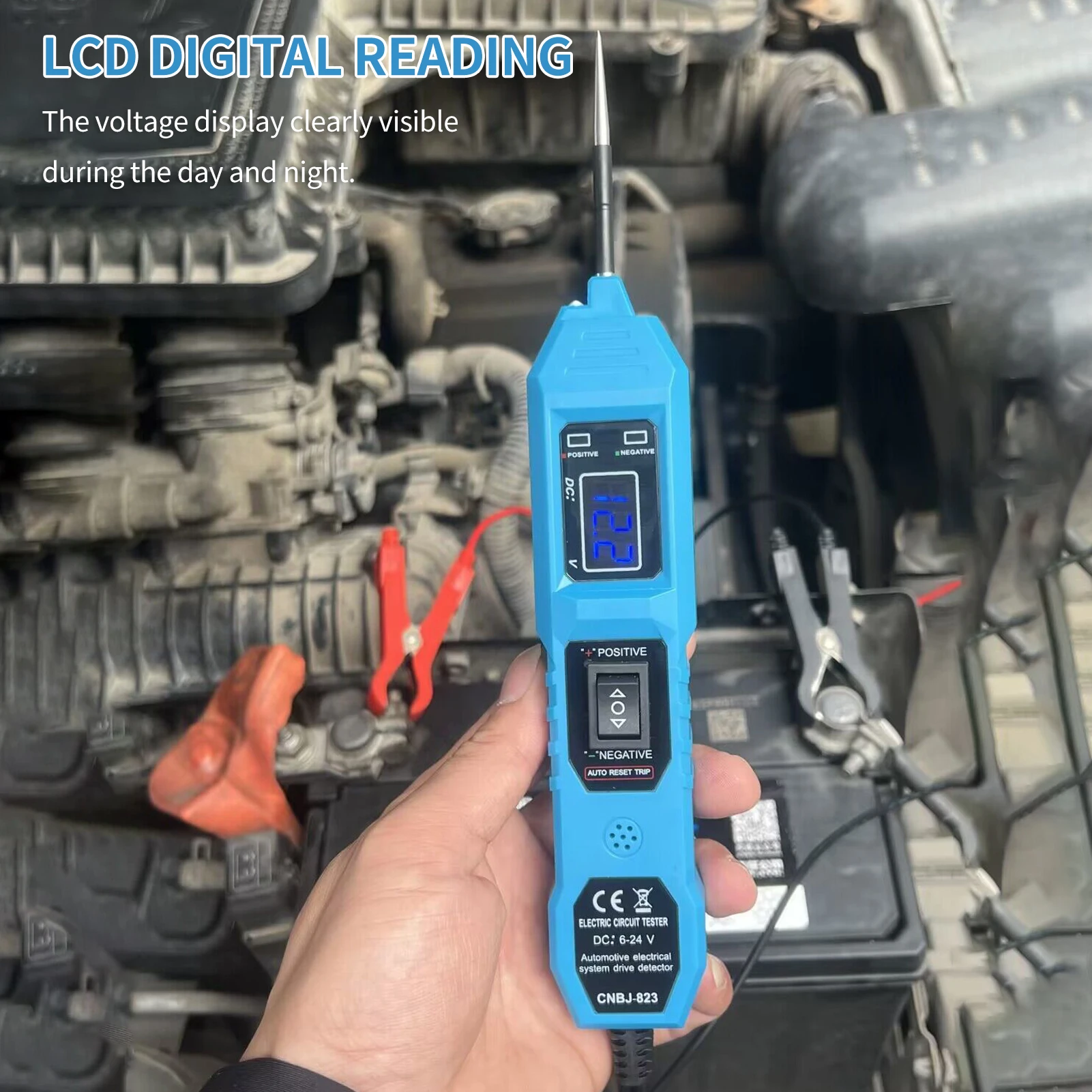 Car Electric Circuit Tester Electrical System Diagnostic Tools Voltage Circuit Test DC Digital Display 6V-24V Cars Repair Tools
Car Electric Circuit Tester Electrical System Diagnostic Tools Voltage Circuit Test DC Digital Display 6V-24V Cars Repair Tools
