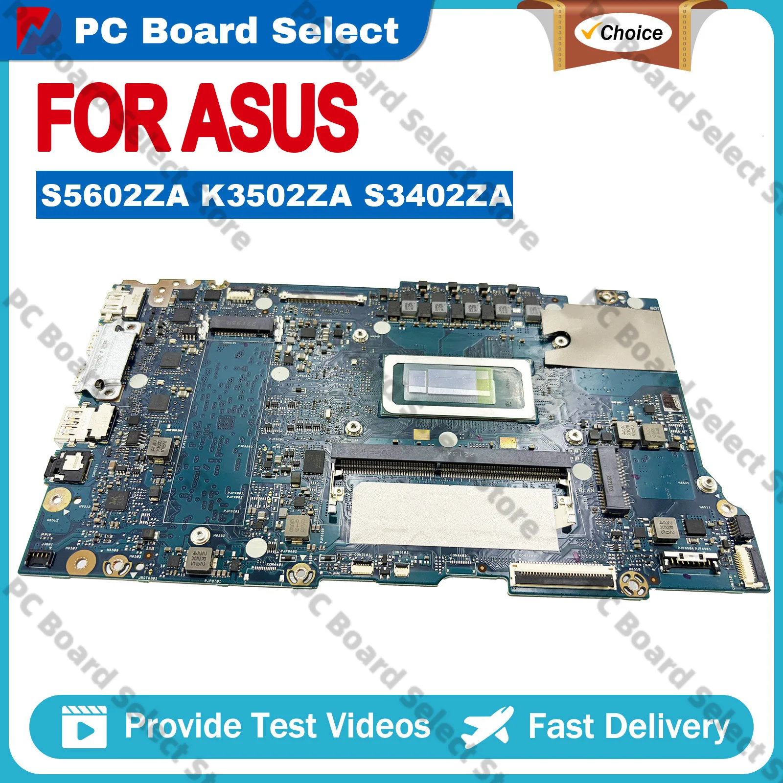 S5602Z S5602ZA Laptop Motherboard For ASUS VivoBook K5602ZA S5402ZA S5602ZA Mainboard With 12th Gen i5 i7 i9 100% tests OK stk
S5602Z S5602ZA Laptop Motherboard For ASUS VivoBook K5602ZA S5402ZA S5602ZA Mainboard With 12th Gen i5 i7 i9 100% tests OK stk