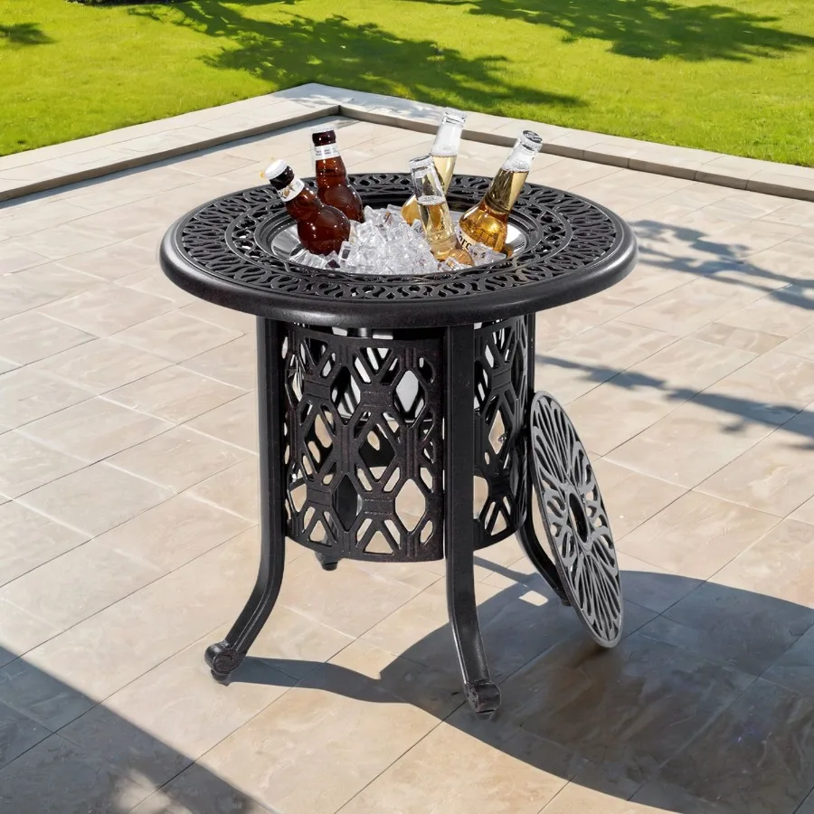21 Side Table With Removable Ice Bucket Rustproof Cast Aluminum Frame HandBrushed Finish FoodGrade 304 Stainless Steel Bucket P
21 Side Table With Removable Ice Bucket Rustproof Cast Aluminum Frame HandBrushed Finish FoodGrade 304 Stainless Steel Bucket P
