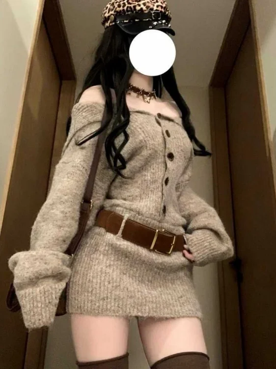 plus Size Knitted One oulder Long Sve Dr Women's Faion Spring Autumn Bodycon Skirt V Ne a Line Silhouette OL Sle
plus Size Knitted One oulder Long Sve Dr Women's Faion Spring Autumn Bodycon Skirt V Ne a Line Silhouette OL Sle