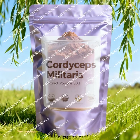 Extrait CORDYCEPS Militaris pour scellage professionnel en usine et emballage personnalisé pour poudre de surligneur corps et visage