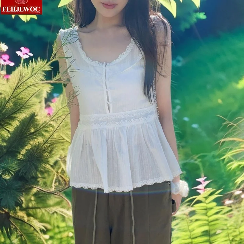 Chic Korea Cute Doll Shirt Design Women FLHJLWOC Sweet Japan Girls Lolita Style Vintage Retro White Ruffled Lace Tops Blouses
Chic Korea Cute Doll Shirt Design Women FLHJLWOC Sweet Japan Girls Lolita Style Vintage Retro White Ruffled Lace Tops Blouses