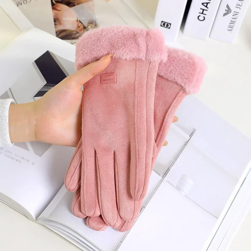 Зимние женские перчатки с сенсорным экраном, теплые ветрозащитные велосипедные перчатки, мягкие бархатные варежки для спорта на открытом воздухе, модные варежки для холодной погоды 
Зимние женские перчатки с сенсорным экраном, теплые ветрозащитные велосипедные перчатки, мягкие бархатные варежки для спорта на открытом воздухе, модные варежки для холодной погоды