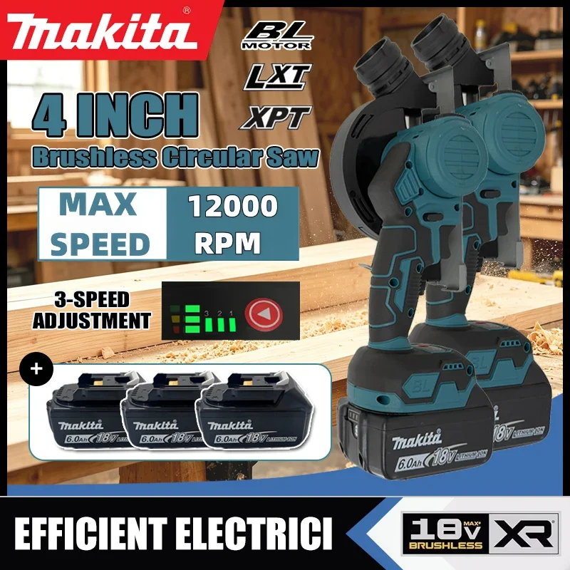 Makita 4 Inch Brushless Angle Grinder 3 Speed Cutting Metal GrinderCordless Mini CUT OFF Tool Hight Power Tool For 18V Battery
Makita 4 Inch Brushless Angle Grinder 3 Speed Cutting Metal GrinderCordless Mini CUT OFF Tool Hight Power Tool For 18V Battery