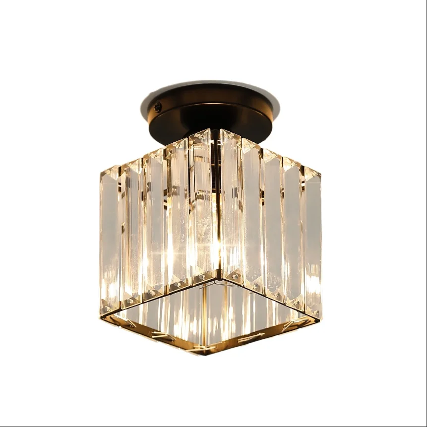 Modern Crystal Ceiling Lights Black/Gold E27 Interior Ceiling Lamps AC85-260V Vintage Ceiling Lighting for Corridor Asile Loft
Modern Crystal Ceiling Lights Black/Gold E27 Interior Ceiling Lamps AC85-260V Vintage Ceiling Lighting for Corridor Asile Loft