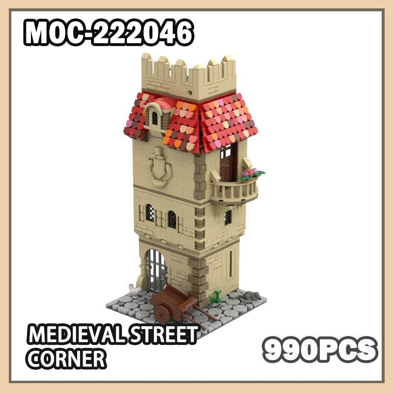 MOC-222046 Medieval Street Corner Building Block Model Brick Tower Style Multi Story Building Particle Set Creative Gifts 990P
MOC-222046 Medieval Street Corner Building Block Model Brick Tower Style Multi Story Building Particle Set Creative Gifts 990P