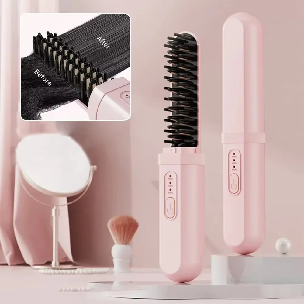 Wireless Capsule Straight Hair Comb Negative Ion Styling Tools Straight Hair Comb Dry and Wet Dual Use Lazy Straight Hair Comb
Wireless Capsule Straight Hair Comb Negative Ion Styling Tools Straight Hair Comb Dry and Wet Dual Use Lazy Straight Hair Comb
