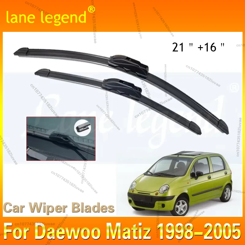 Car Wiper For Daewoo Matiz 1998-2005 Front Wiper Blades Soft Rubber Windscreen Wipers Auto Windshield 21"+16" 525mm + 400mm
Car Wiper For Daewoo Matiz 1998-2005 Front Wiper Blades Soft Rubber Windscreen Wipers Auto Windshield 21"+16" 525mm + 400mm