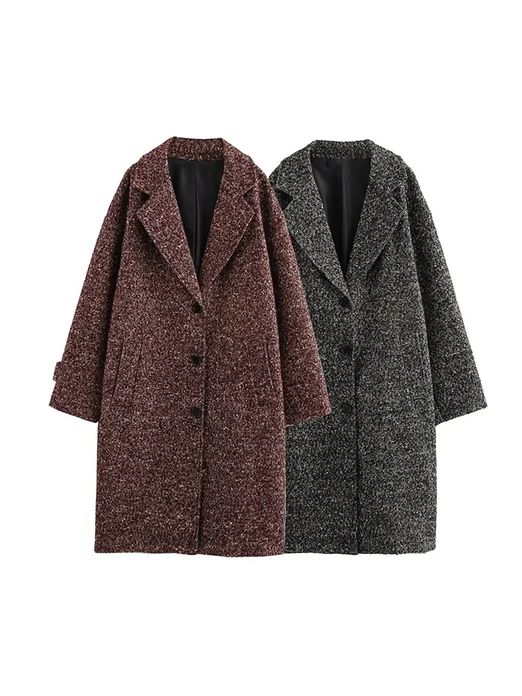 Willshela Women Fashion Solid Texture Single Breasted Trench Coats Vintage Lapel Neck Long Sleeves Female Chic Lady Outfits
Willshela Women Fashion Solid Texture Single Breasted Trench Coats Vintage Lapel Neck Long Sleeves Female Chic Lady Outfits