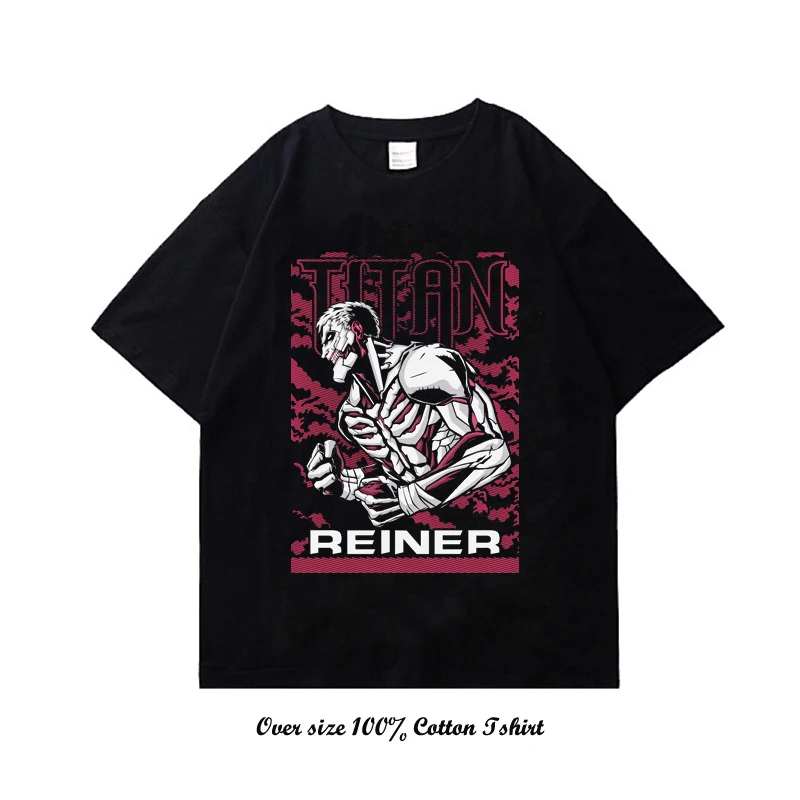 Japanese Anime Attack On Titan T Shirt Harajuku Vintage Print Short Sleeve Plus Size Cotton Crew Neck T Shirt Women Men
Japanese Anime Attack On Titan T Shirt Harajuku Vintage Print Short Sleeve Plus Size Cotton Crew Neck T Shirt Women Men