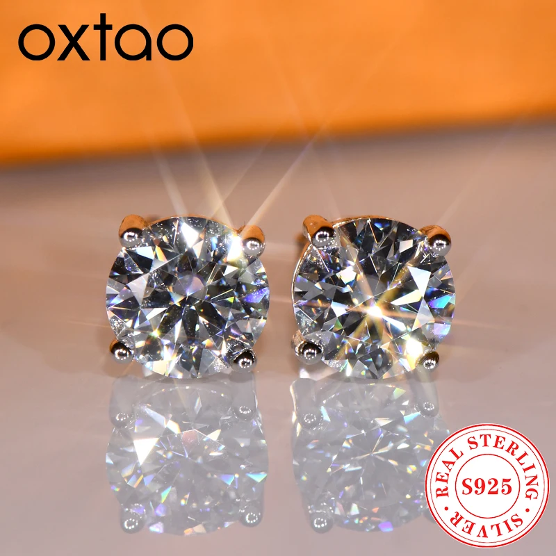 Серьги-гвоздики с муассанитом OXTAO GRA, сертифицированные D VVS1, женские украшения, серьги из стерлингового серебра S925, серьги для пирсинга, свадебные украшения, подарок
Серьги-гвоздики с муассанитом OXTAO GRA, сертифицированные D VVS1, женские украшения, серьги из стерлингового серебра S925, серьги для пирсинга, свадебные украшения, подарок