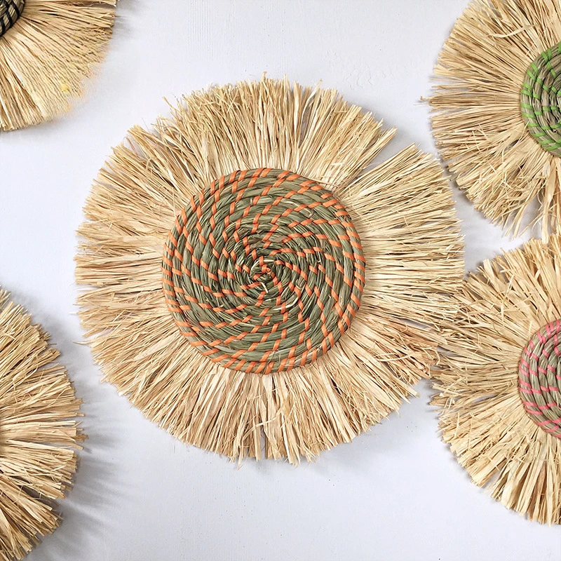 Moroccan Style Wall Stickers Thatch Woven Fringe Hanging Decor Sofa Background Home Decor Versatile Scene Tapestry for Bedroom
Moroccan Style Wall Stickers Thatch Woven Fringe Hanging Decor Sofa Background Home Decor Versatile Scene Tapestry for Bedroom