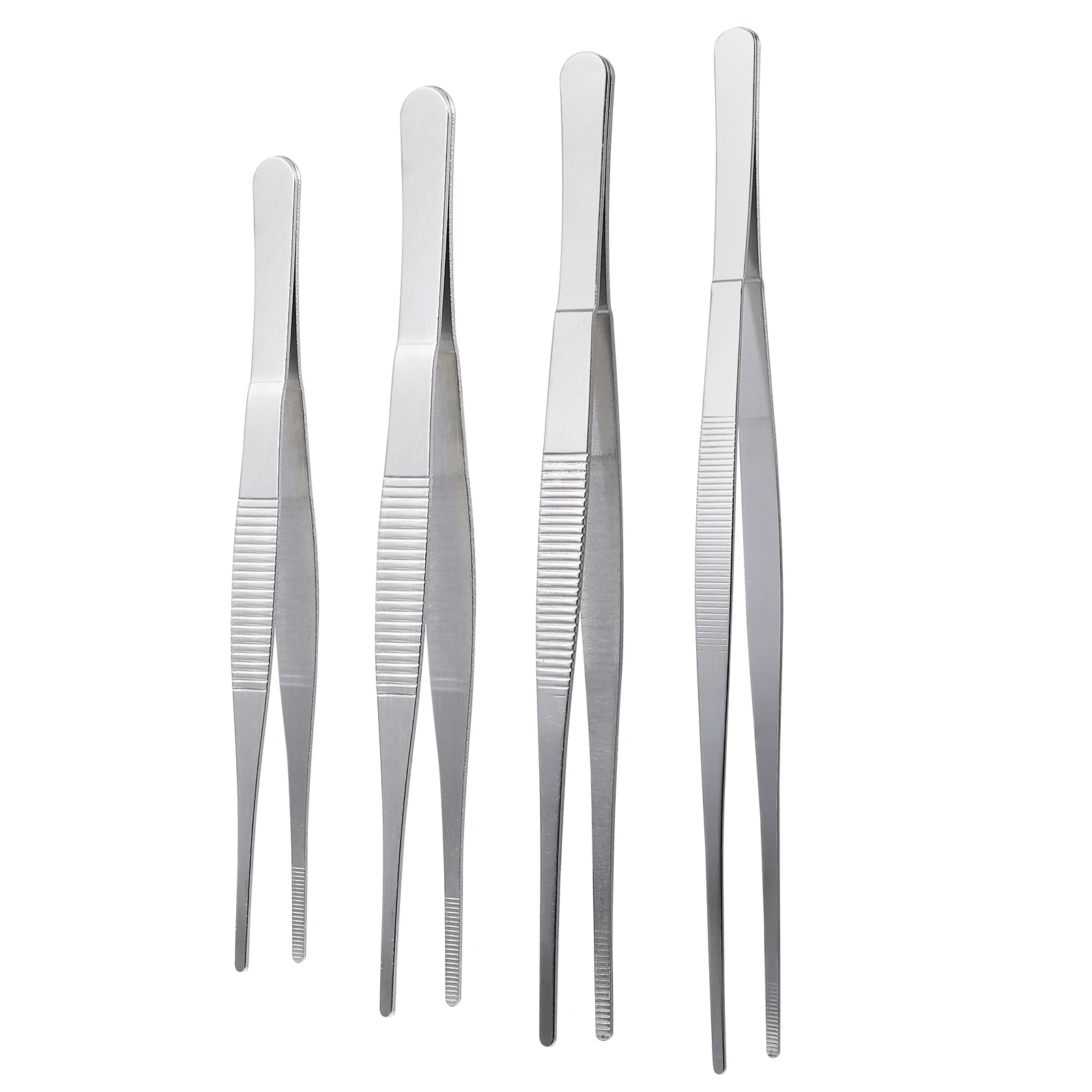 4Pcs Stainless Steel Tweezers Long Straight Blunt Tips Non-Slip Grip Lightweight Compact for Daily Garden Handmade Use
4Pcs Stainless Steel Tweezers Long Straight Blunt Tips Non-Slip Grip Lightweight Compact for Daily Garden Handmade Use