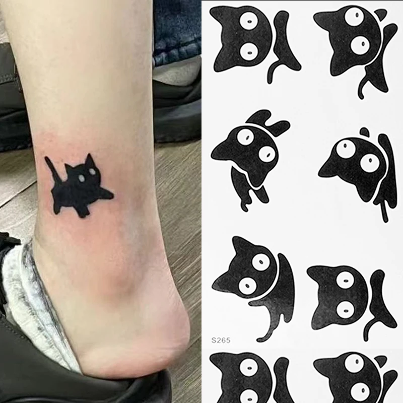 5pcs Dark Themed Kitten Semi Permanent Stickers Cute Cat Fake Temporary Tattoos Magic Waterproof Animal Hand Body Arts Tool
5pcs Dark Themed Kitten Semi Permanent Stickers Cute Cat Fake Temporary Tattoos Magic Waterproof Animal Hand Body Arts Tool