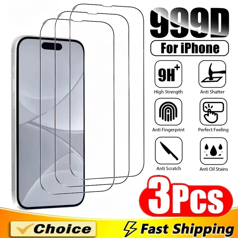 3Pcs 999D HD Tempered Glass For iPhone 17 13 14 12 11 15 Pro Max Mini Screen Protector For IPhone 16 PRO XR X XS MAX 7 8 16 Plus
3Pcs 999D HD Tempered Glass For iPhone 17 13 14 12 11 15 Pro Max Mini Screen Protector For IPhone 16 PRO XR X XS MAX 7 8 16 Plus