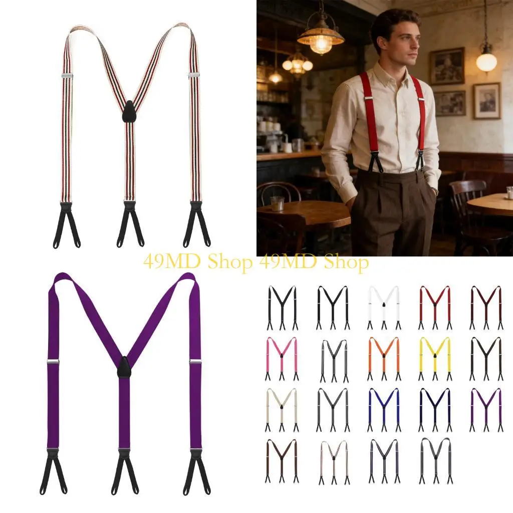 49MD Trendy Retro Suspenders Strong Fastening Shoulder Chain Belt For Men Women And Kids Trousers Accessories
49MD Trendy Retro Suspenders Strong Fastening Shoulder Chain Belt For Men Women And Kids Trousers Accessories