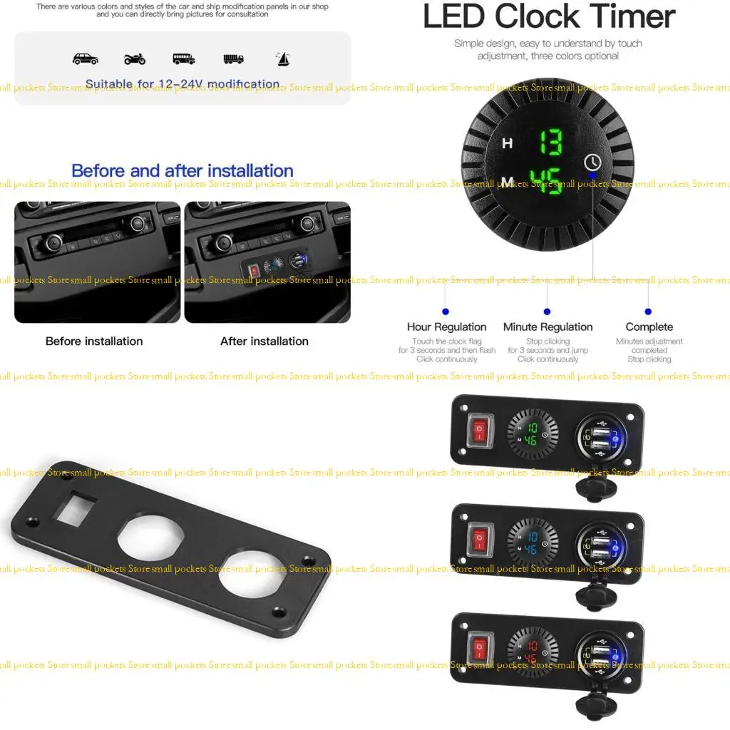 R1WD Dual USB Car QC3.0 Fast with ON OFF Switch LED Digital Clock Power Cable
R1WD Dual USB Car QC3.0 Fast with ON OFF Switch LED Digital Clock Power Cable