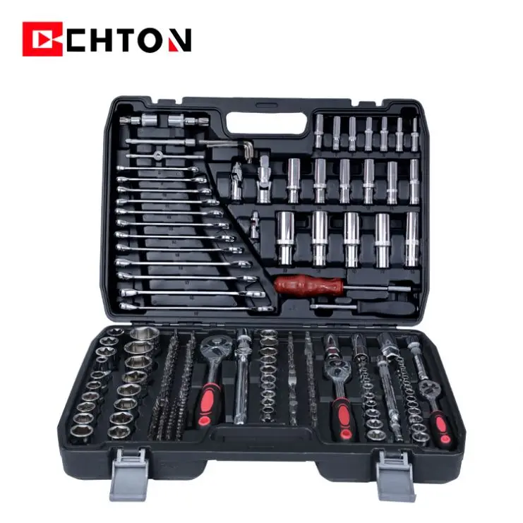 216-Piece Automotive Tool Spanner Set Steel Hand Socket Wrench Kit 24 Teeth OEM Customizable for Cars 1 Set Minimum Order
216-Piece Automotive Tool Spanner Set Steel Hand Socket Wrench Kit 24 Teeth OEM Customizable for Cars 1 Set Minimum Order