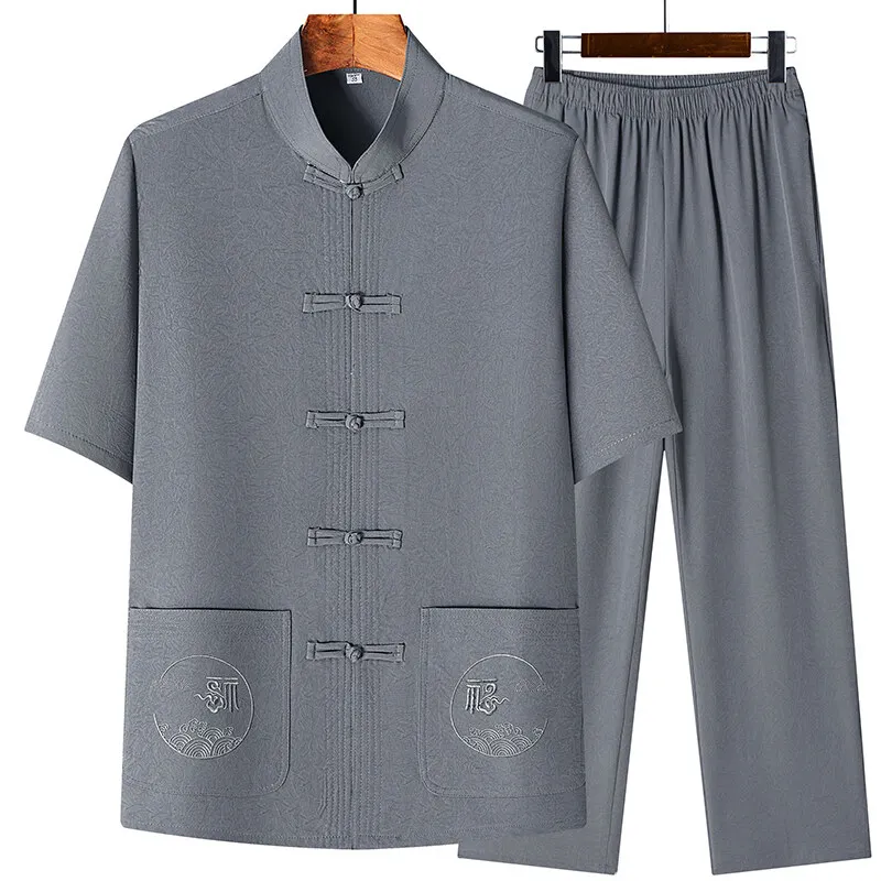 (Shirt + trousers) 2025 Summer Fashion Men Short sleeve Shirts Pants mens sets High quality shirts male Two Piece
(Shirt + trousers) 2025 Summer Fashion Men Short sleeve Shirts Pants mens sets High quality shirts male Two Piece