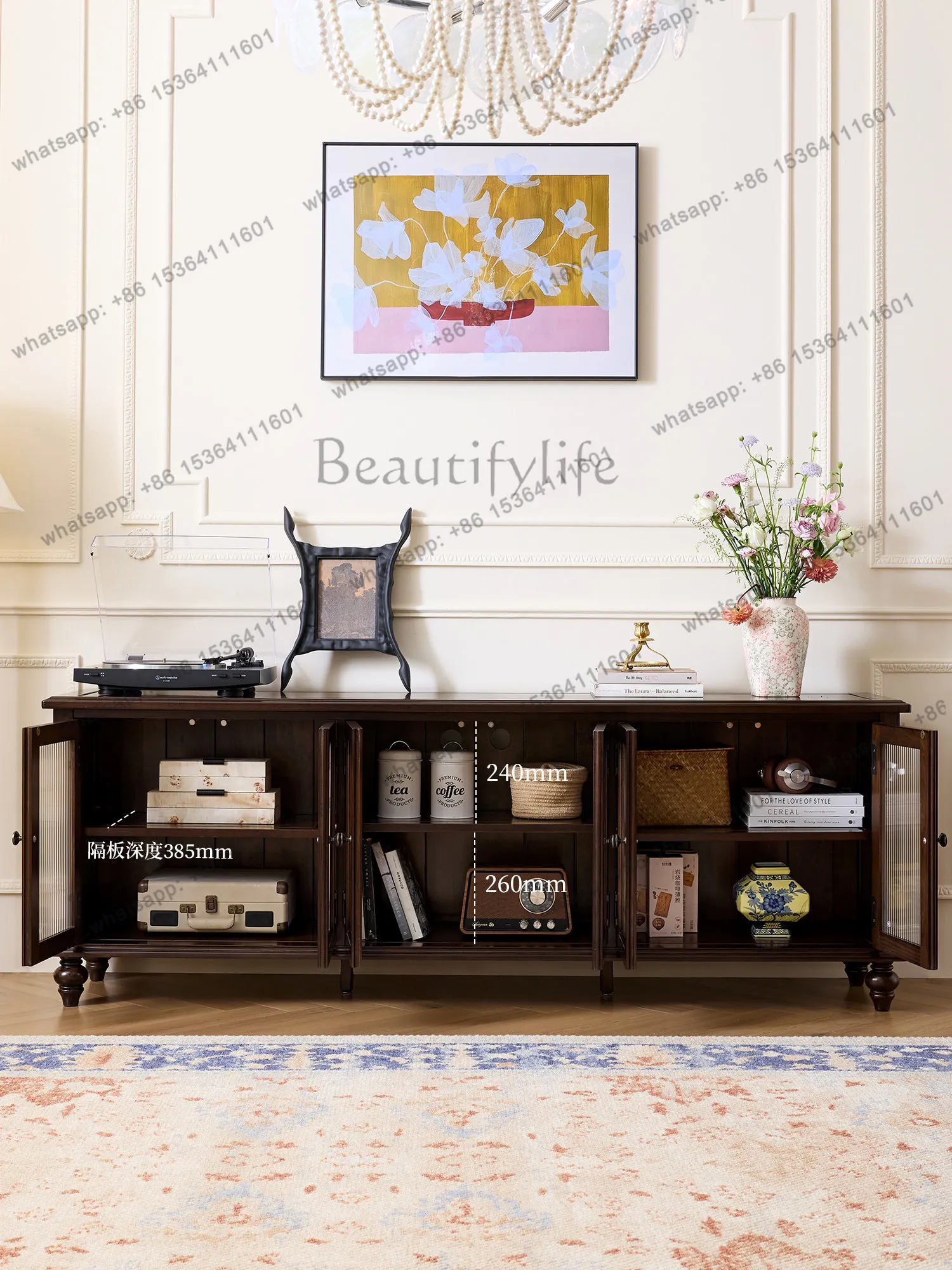 2025 new American French all-solid wood TV cabinet storage locker integrated living room retro
2025 new American French all-solid wood TV cabinet storage locker integrated living room retro