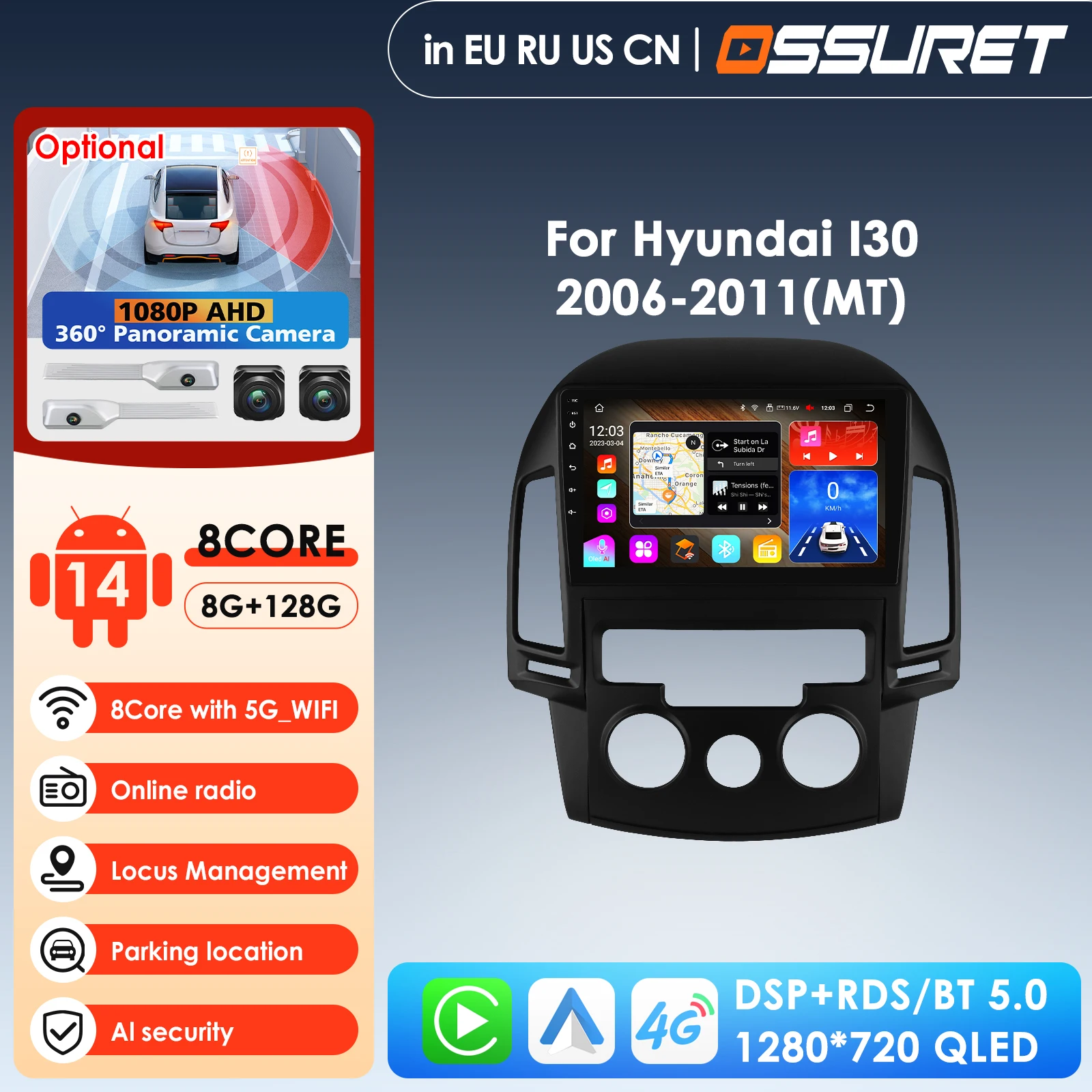Carplay 4G DSP Screen 2din Android Autoradio Multimedia for Hyundai I30 2006-2012 AT MT Auto Manual Car Radio Video Player GPS
Carplay 4G DSP Screen 2din Android Autoradio Multimedia for Hyundai I30 2006-2012 AT MT Auto Manual Car Radio Video Player GPS
